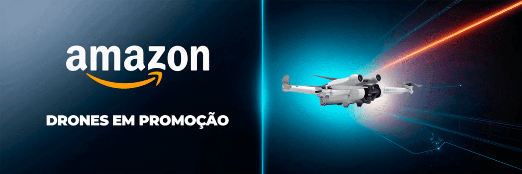 Banner de drones em promoção na Amazon.