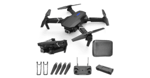 Imagem do kit completo do drone E88.