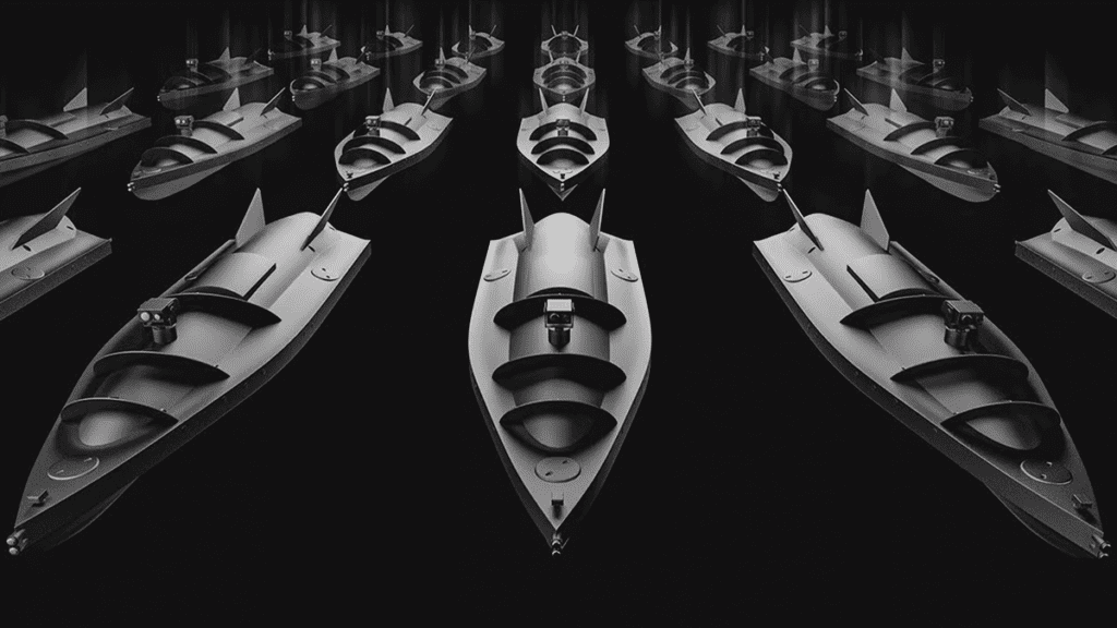 Produção de drones navais na Ucrânia em resposta à invasão russa de 2022, destacando a estratégia assimétrica de defesa no Mar Negro.